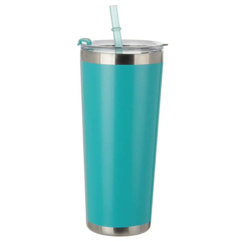 20 oz. Stainless Tumbler With Straw